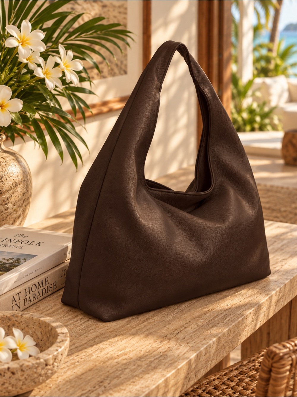 Everyday Chocolate Brown Shoulder Hobo Bag